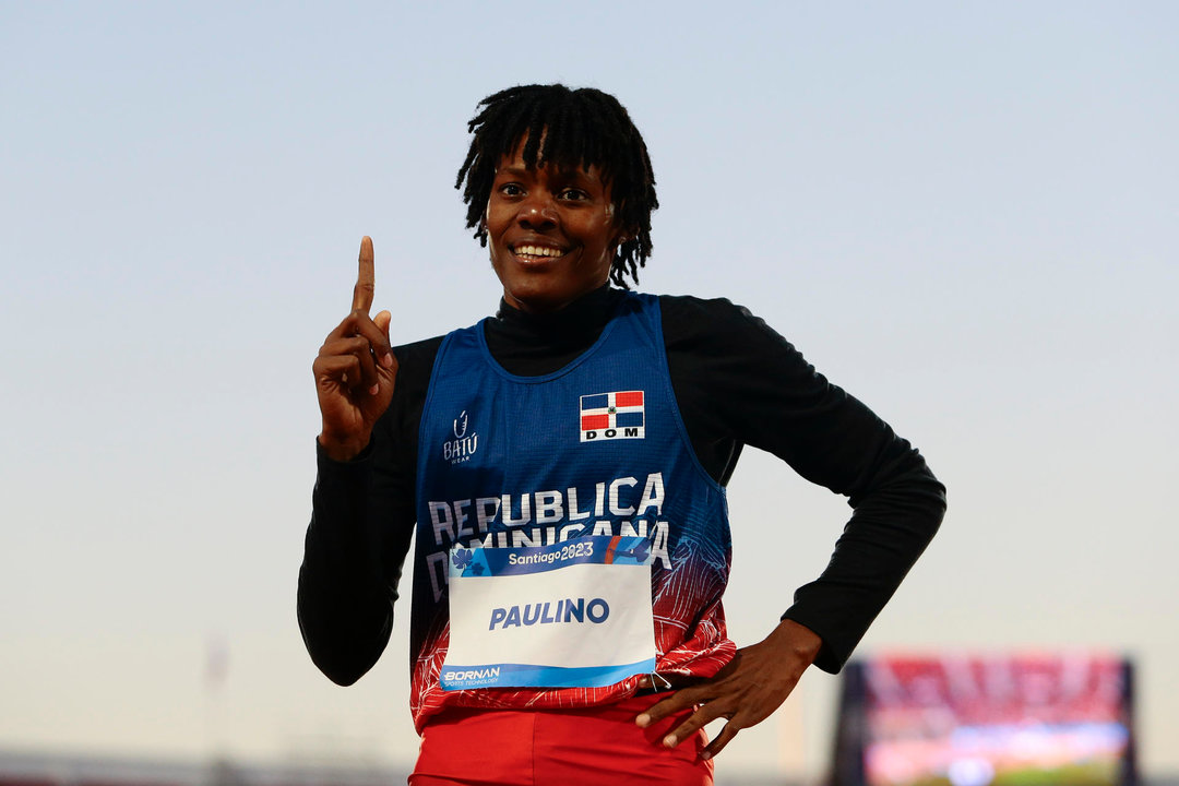 La atleta Marileidy Paulino será abanderada de República Dominicana en los Juegos Olímpicos de París 2024. EFE/ Osvaldo Villarroel