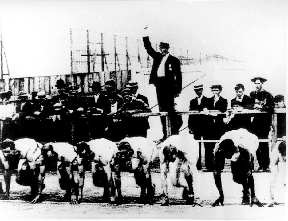 Juegos Olímpicos de París 1900. Momento de la salida de una carrera. EFE/Archivo