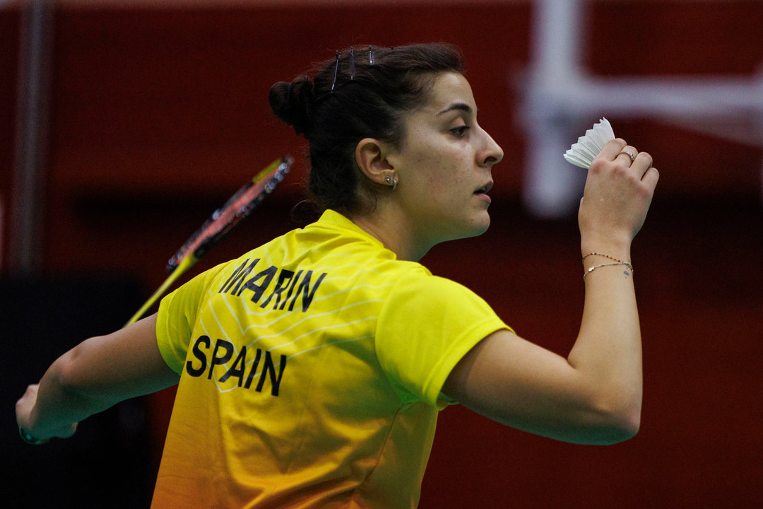 La deportista española Carolina Marin, en una foto de archivo. EFE/ Sergio Pérez