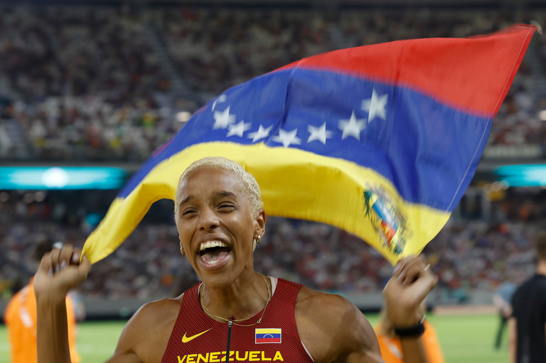 La atleta venezolana Yulimar Rojas en una foto de archivo. EFE/Javier Etxezarreta