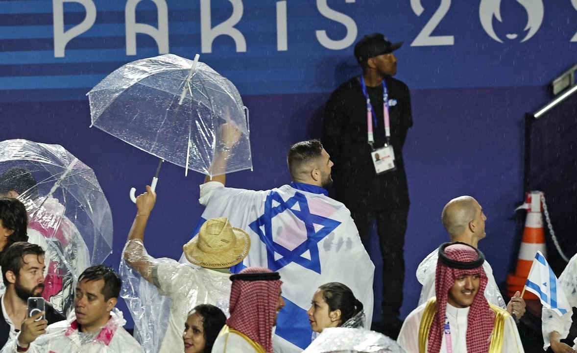 Deportistas de Israel en París, Francia. EFE/EPA/CHRISTOPHE PETIT TESSON