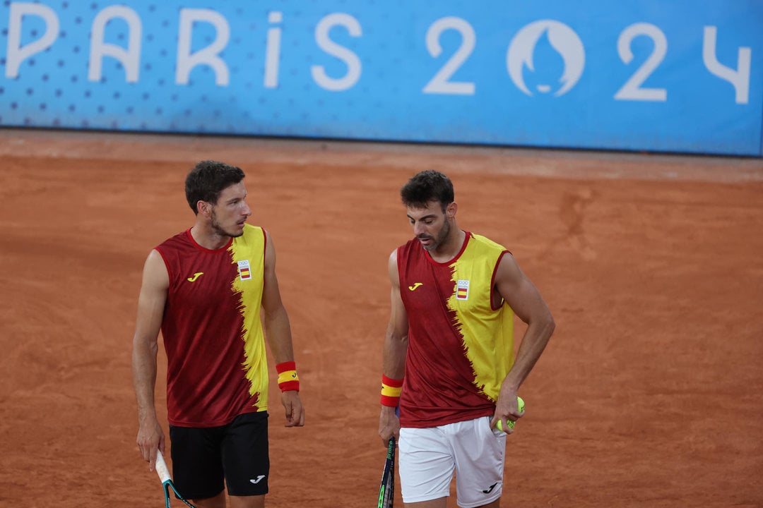 El dueto español, formado por Marcel Granollers (d) y Pablo Carreño (i), en foto de archivo de Kiko Huesca. EFE