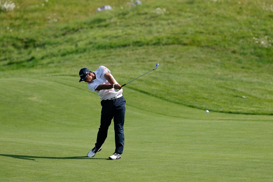 El japonés Hideki Matsuyama en Saint-Quentin-en-Yvelines, Francia. EFE/EPA/ERIK S. LESSER