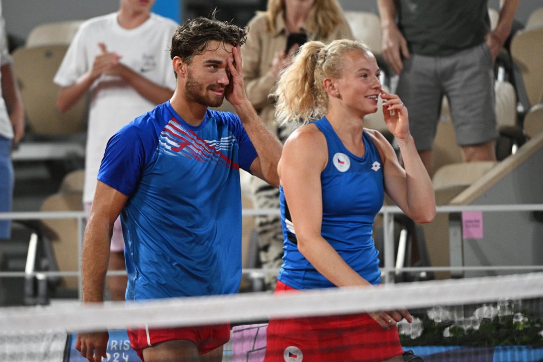 Tomas Machac y Katerina Siniakova. EFE/EPA/CAROLINE BLUMBERG