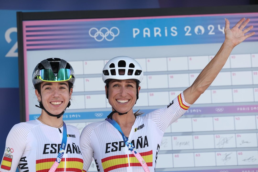 Las españolas Mireia Benito Pellicer (I) y Margarita Victoria Garcia EFE/EPA/CHRISTOPHE PETIT TESSON