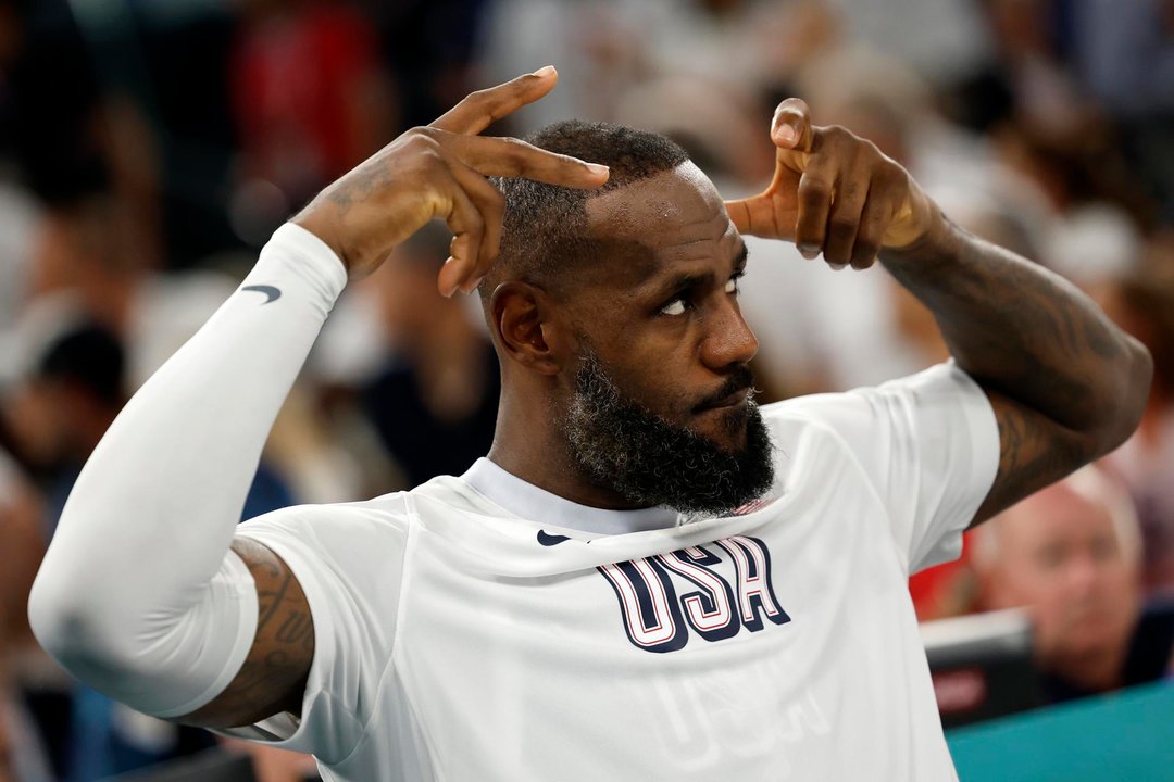 El estadounidense LeBron James. EFE/EPA/CAROLINE BREHMAN